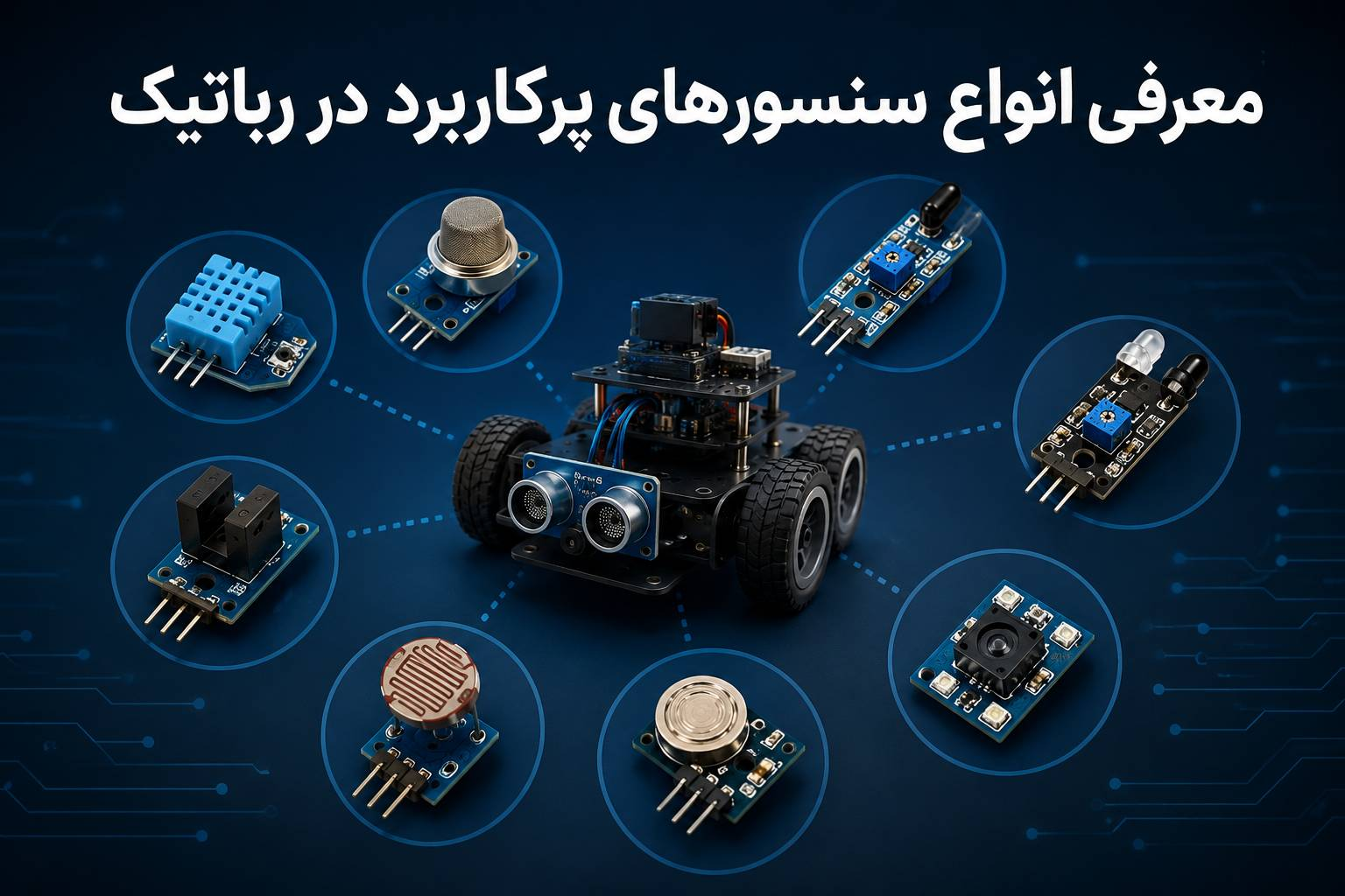 سنسورهای پرکاربرد رباتیک